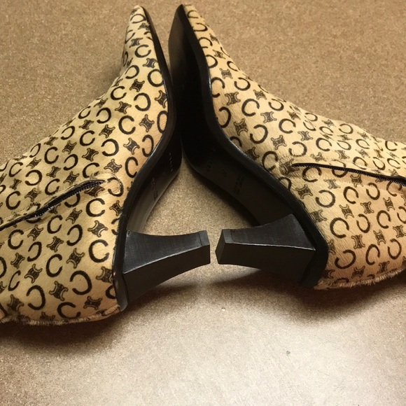 NWOT Celine calf Hair Ankle Boots - Picture 5 of 8